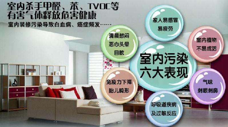 负离子能有效分解甲醛、甲苯，反应产物是无味无毒的二氧化碳和水